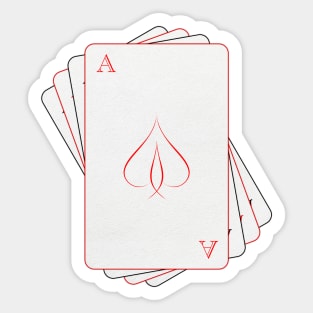 Four Aces Sticker